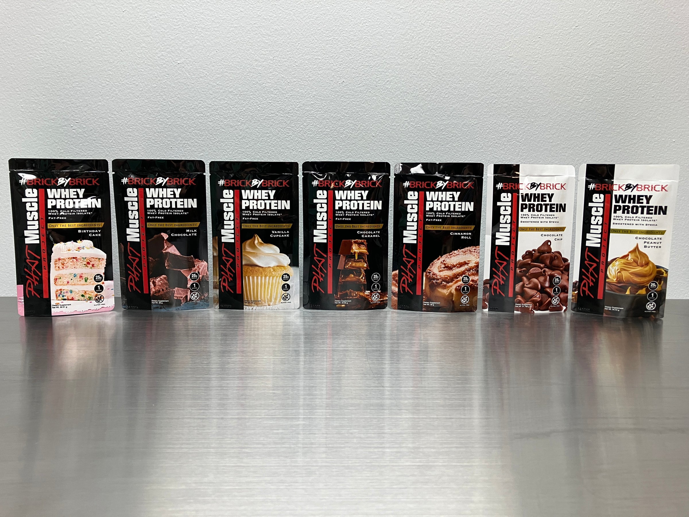 #BrickbyBrick Whey Isolate Variety Pack (All 7 flavors)