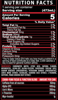 Crani-Yum Energy Drinks (12/16oz cans)