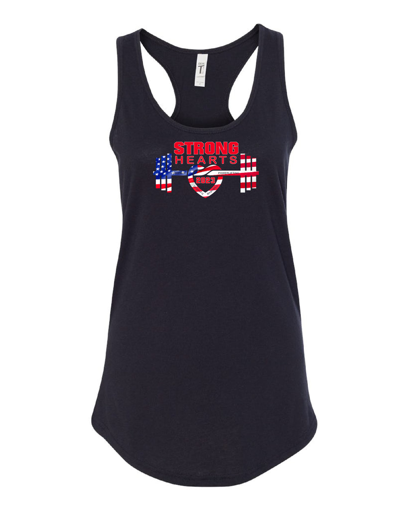 T-SHIRT & Tank Top - Strong Hearts Unified Powerlifting Meet T-SHIRT - NO SHIPPING, PICK UP ONLY