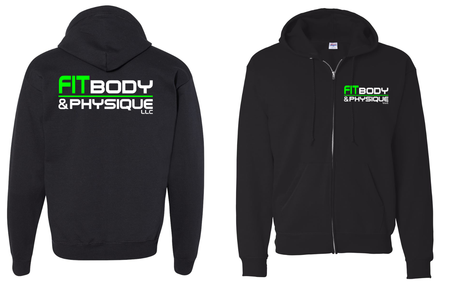 Fitbody &Physique Zip Up Hoodie ** Pre-Order Only**