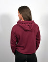 Women's Sueded Raw Edge Crop Hoodie Sweatshirt- **PRE-ORDER ONLY**
