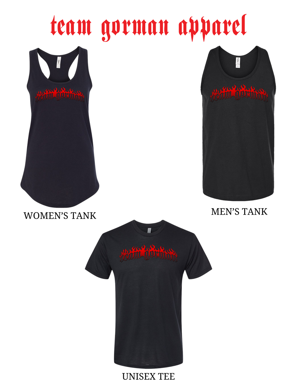 Team Gorman Shirts and Tanks – PhatMuscleProject