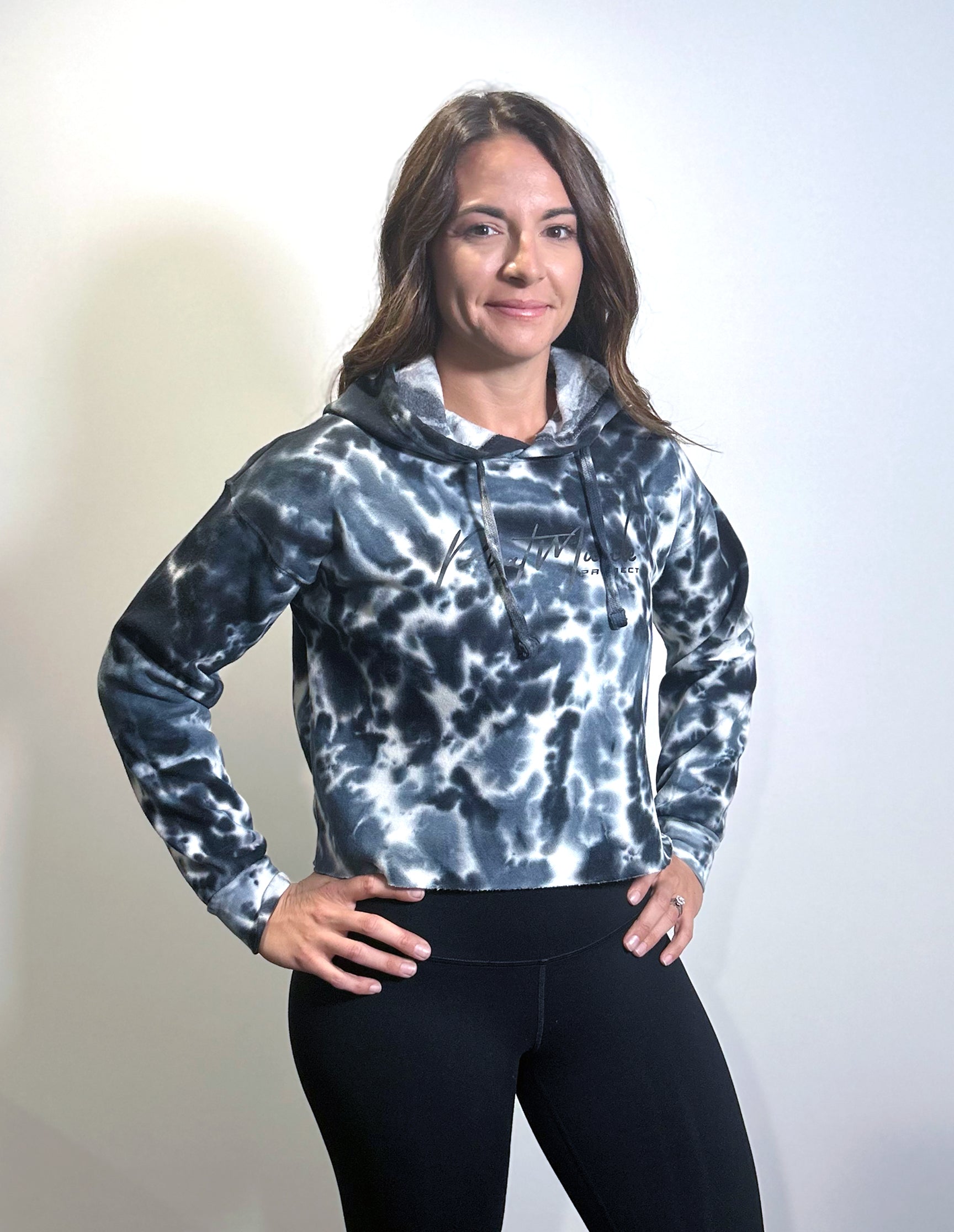 Women's Tie-Dyed Cropped Hooded Sweatshirt - **PRE-ORDER ONLY**