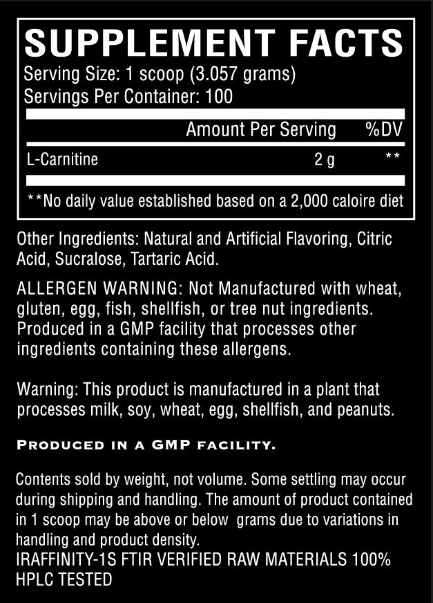 Premium L-Carnitine (100 Servings) Blue Razz Premium L-Carnitine (100 Servings) Blue Razz